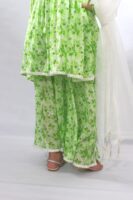 Green Glimmer Kurti Set