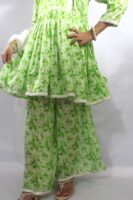 Green Glimmer Kurti Set