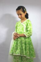 Green Glimmer Kurti Set